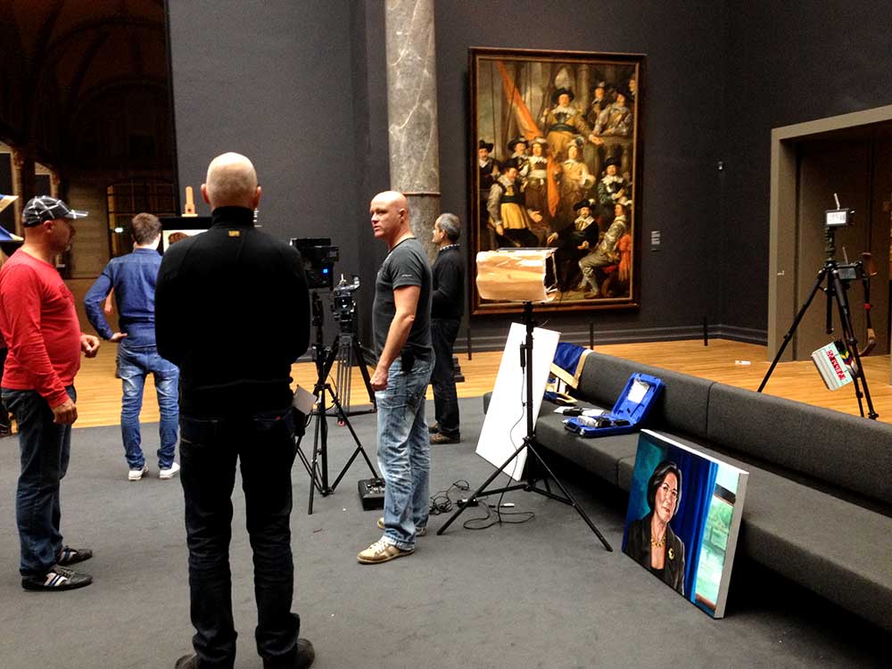 TV opnames in Rijksmuseum